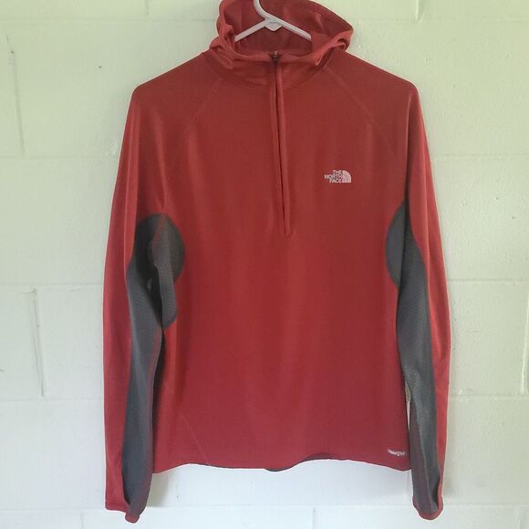 The North Face Flight Series VaporWick 1/4 Zip Pullover Men's Medium Red Gray - Picture 2 of 16